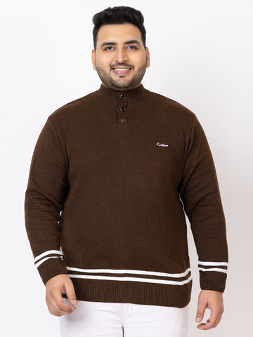 MEN 3 BUTTON SWEATER PLUS SIZE