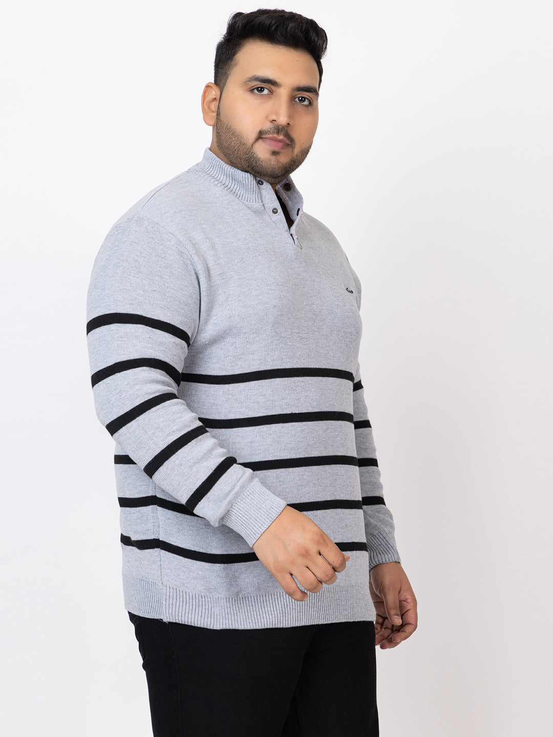 MEN 3 BUTTON SWEATER PLUS SIZE