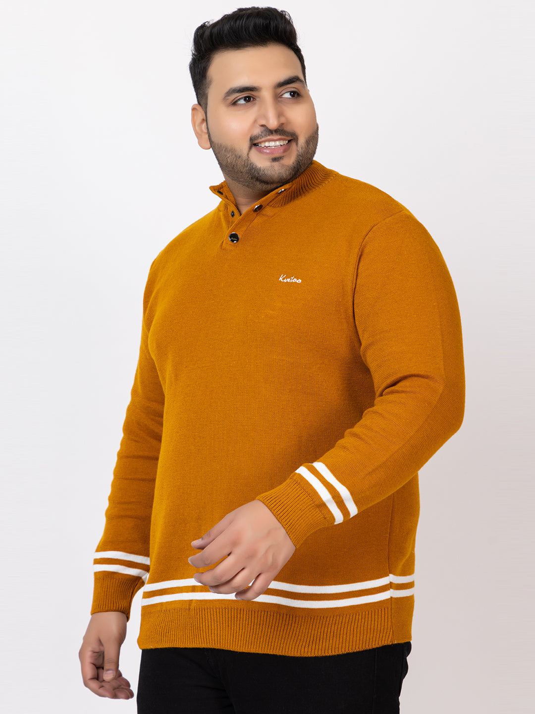 MEN 3 BUTTON SWEATER PLUS SIZE