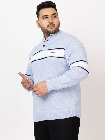 MEN 3 BUTTON SWEATER PLUS SIZE