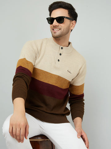 MENS 3 BUTTON SWEATER