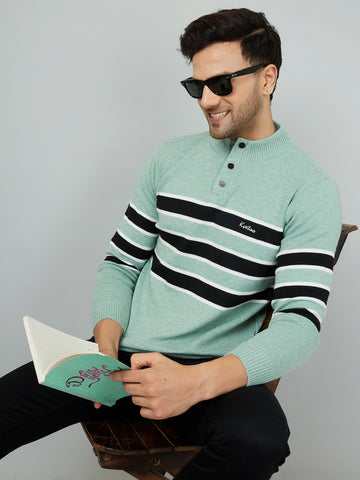 MENS 3 BUTTON SWEATER