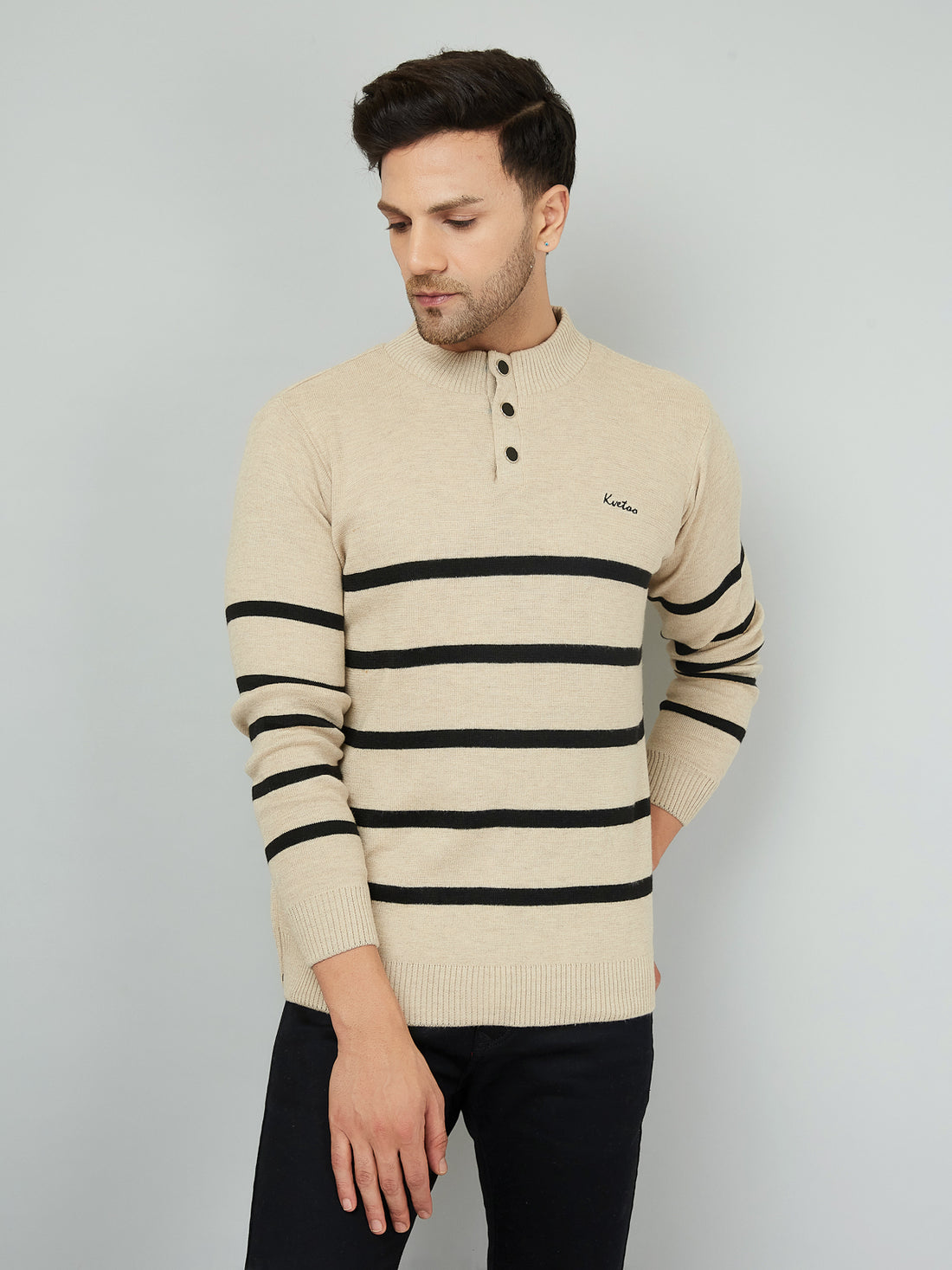 MENS 3 BUTTON SWEATER