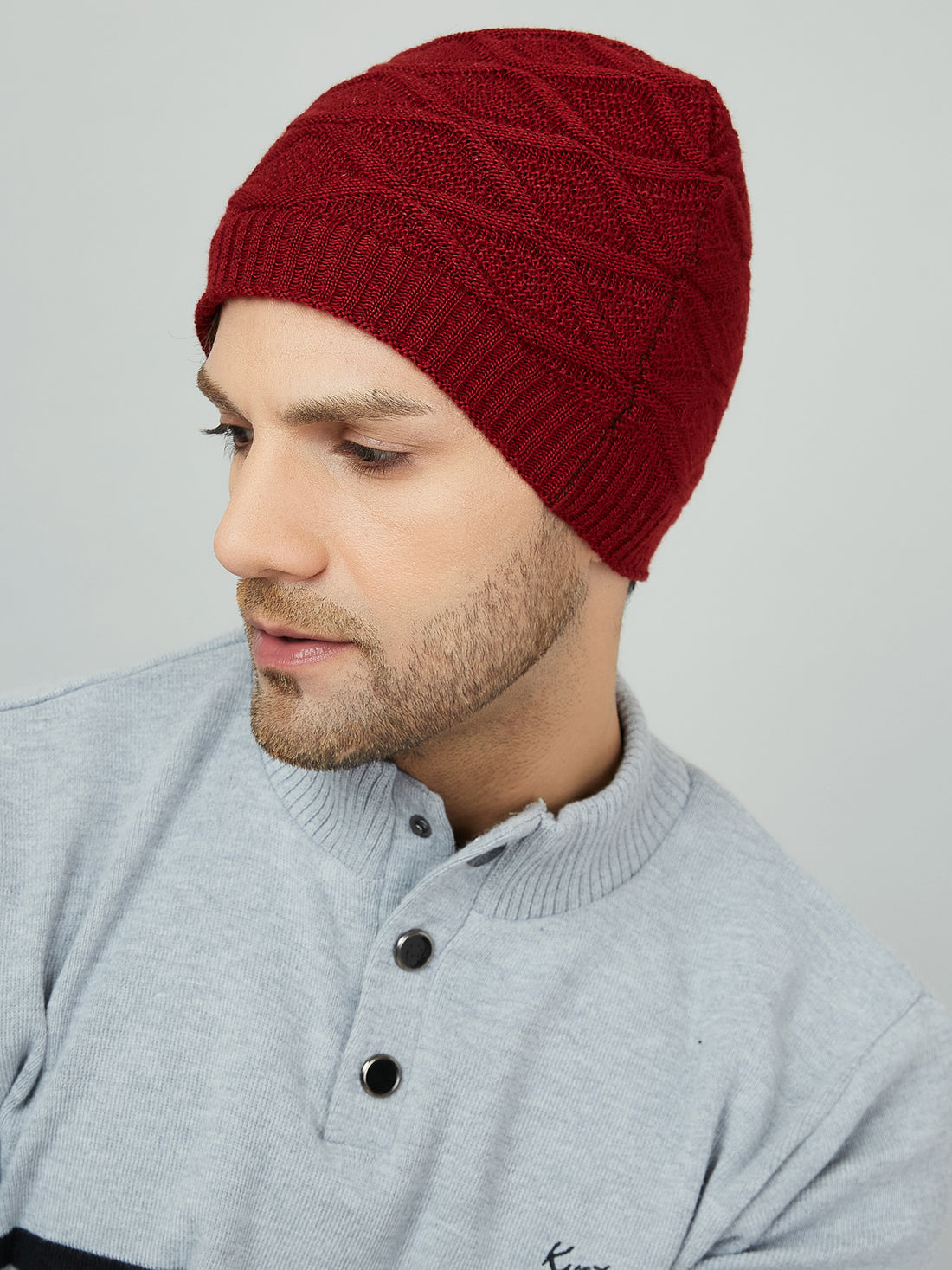 WOOLEN BEANIE CAP FOR MEN