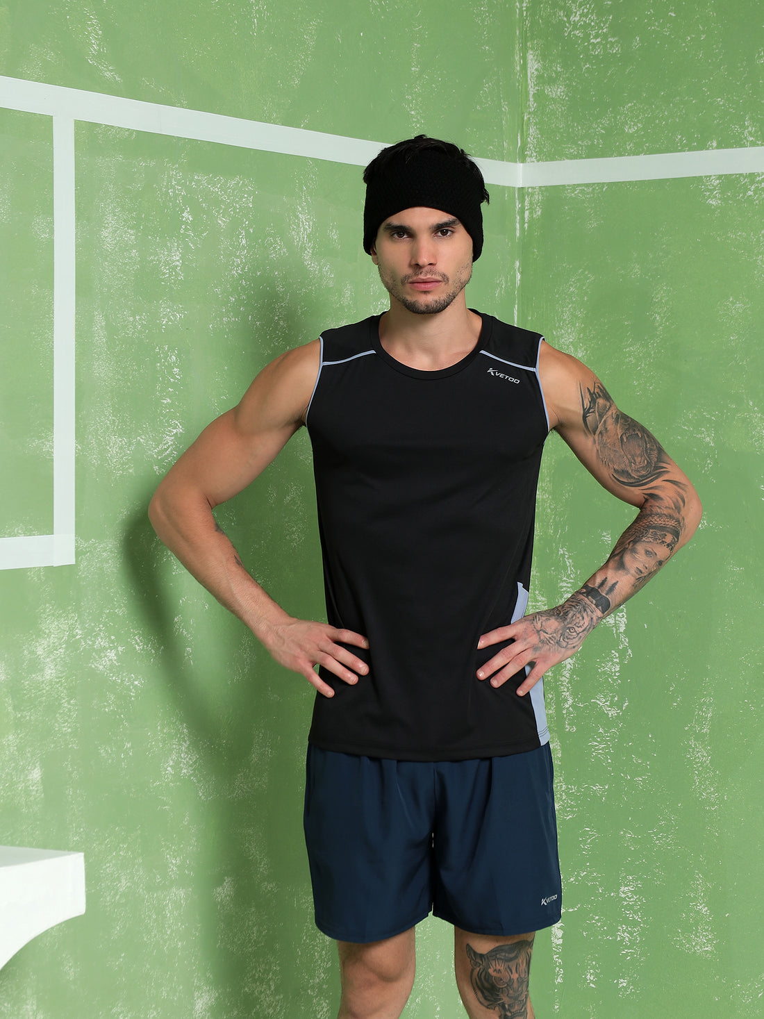 Kvetoo Men’s Designer Sleeveless Tank Top – Premium Gym Sandow & Lifestyle Vest