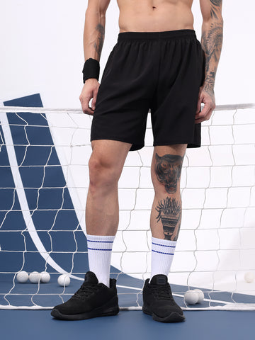 Men's Black Running Rapid Shorts