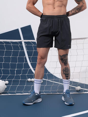 Men's Grey Running Rapid Shorts
