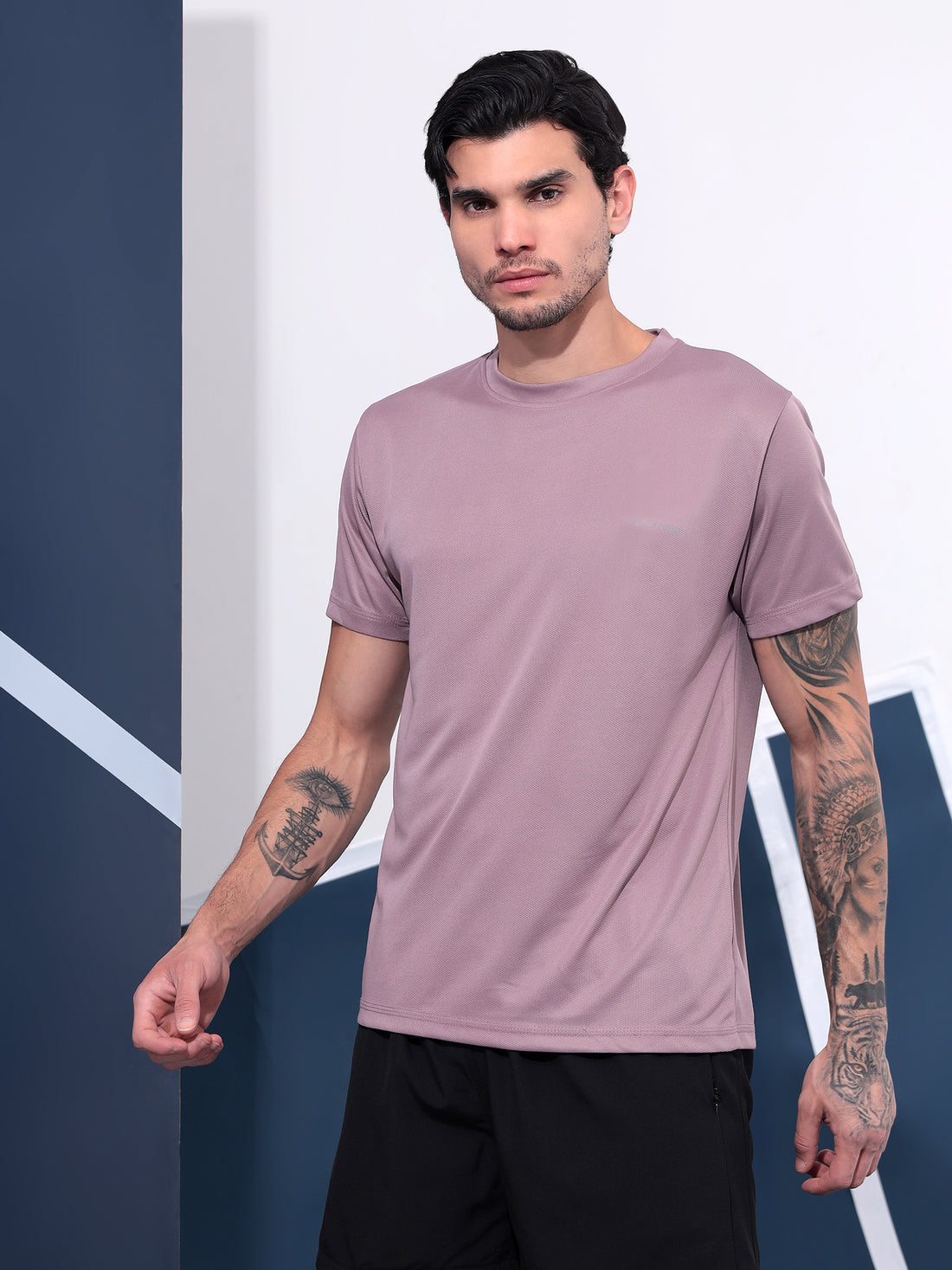 Kvetoo Men’s Pro-Performance Round Neck Activewear T-Shirt
