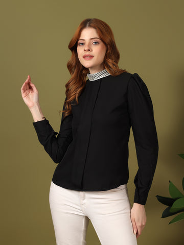 Kvetoo Women Round Neck Top