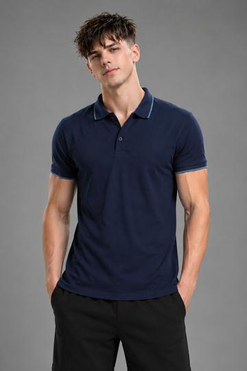 Men's Navy Polo T Shirt