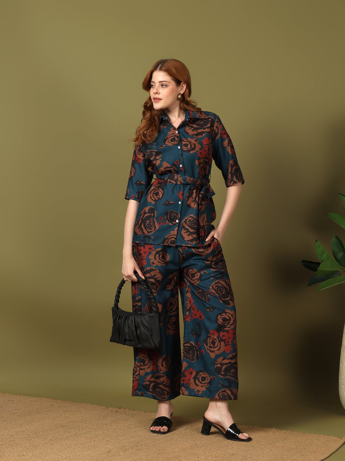 Kvetoo Women Korean Style Summer Co-ord Set