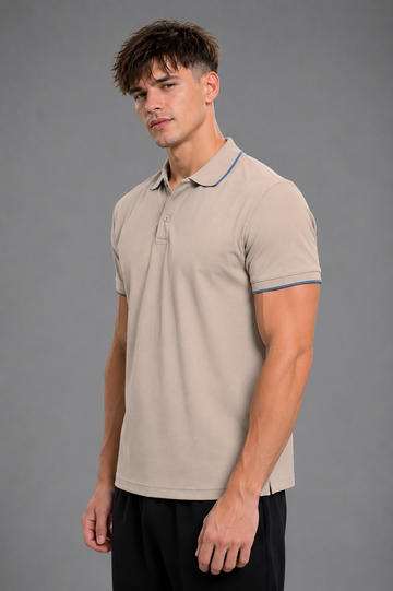 Men's Camel Polo T shirt