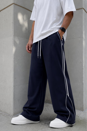 Kvetoo Men's Baggy Trackpants Relaxed Fit Gym Running Lower