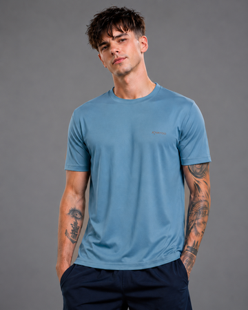 Men's Teal Round Neck T shirt