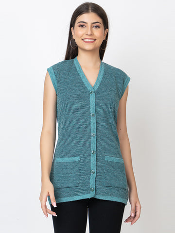 SLEEVELESS SWEATER FOR LADIES