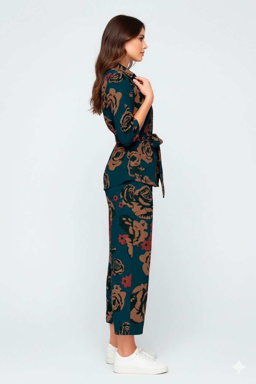 Kvetoo Women Korean Style Summer Co-ord Set