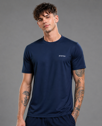 Men's Navy Round Neck T shirt