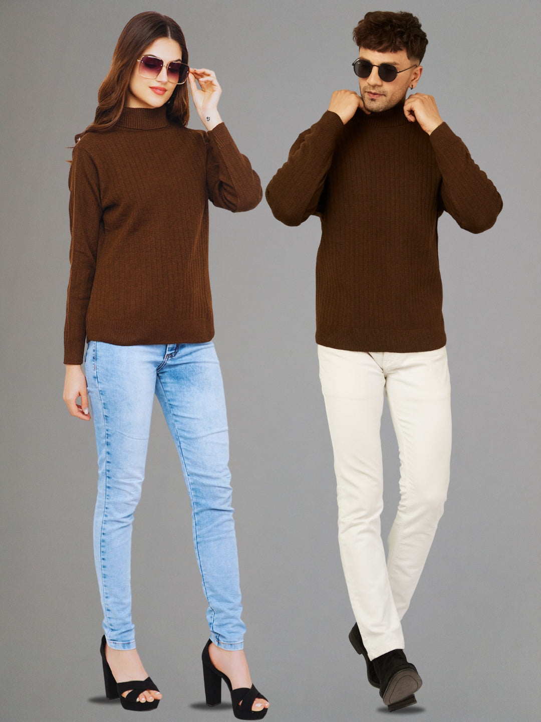 TURTLE NECK SWEATERS FOR COUPLE