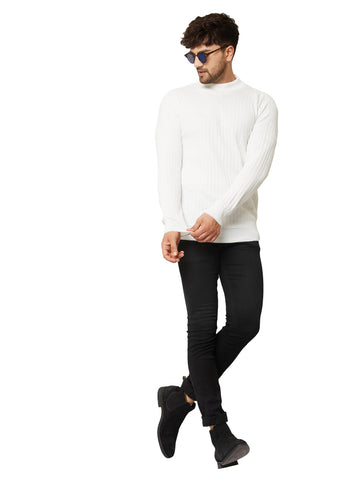 MENS HIGH NECK PLAIN SWEATER