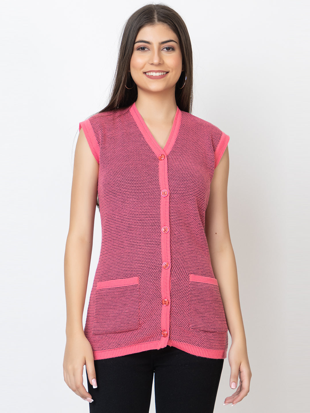 SLEEVELESS SWEATER FOR LADIES